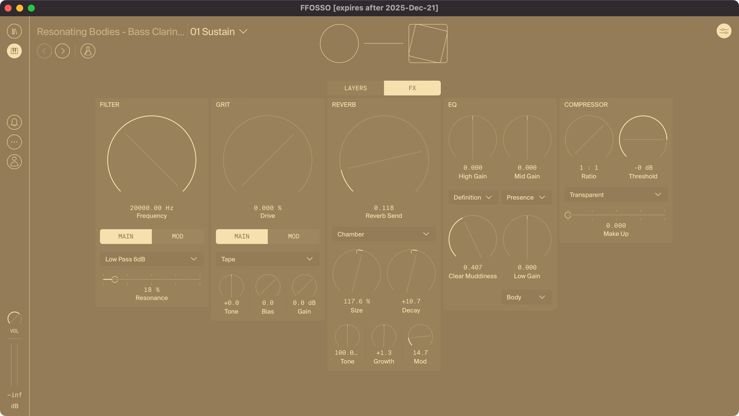 Orbits engine - FX pane