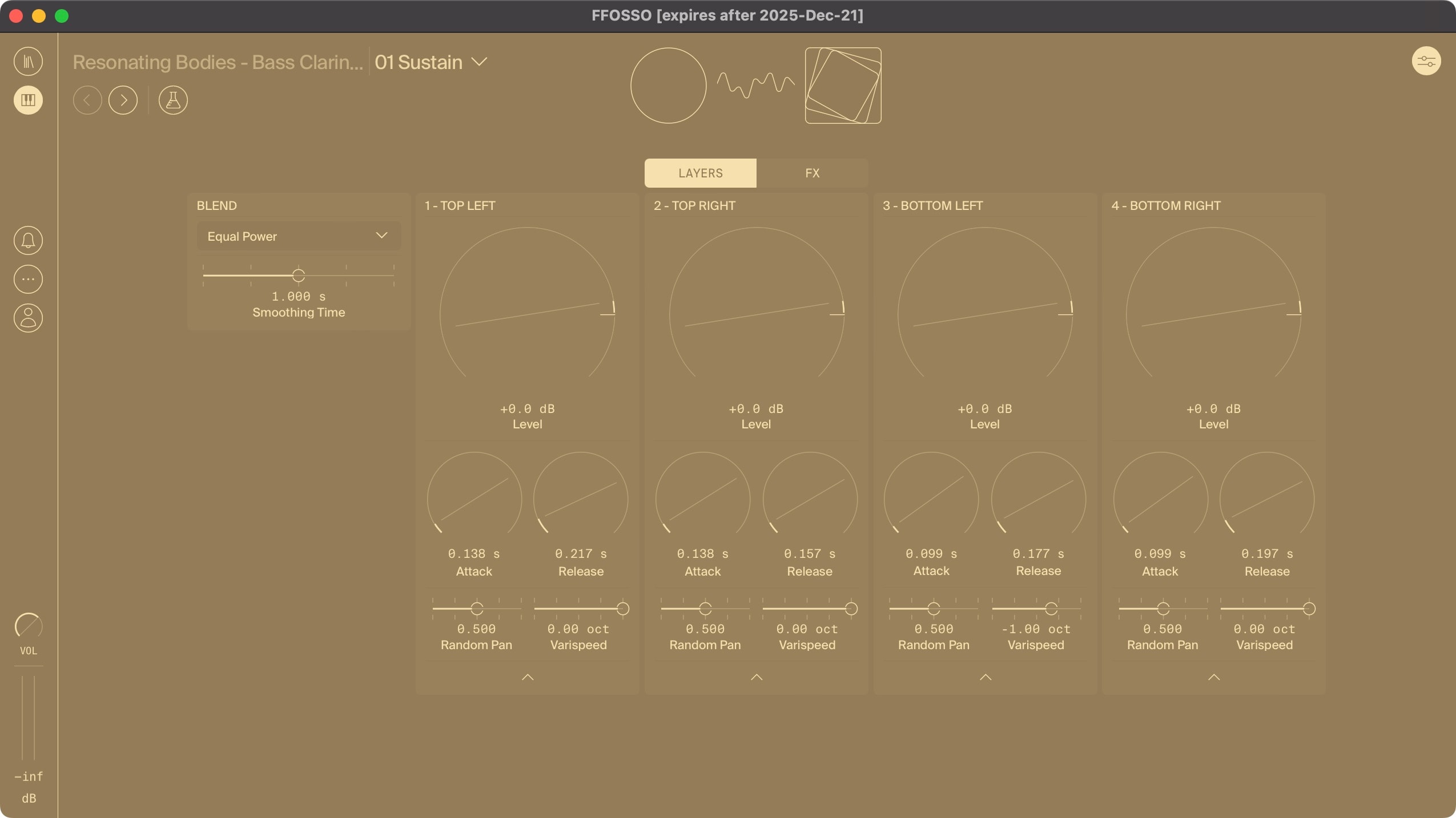 Orbits engine - layer settings