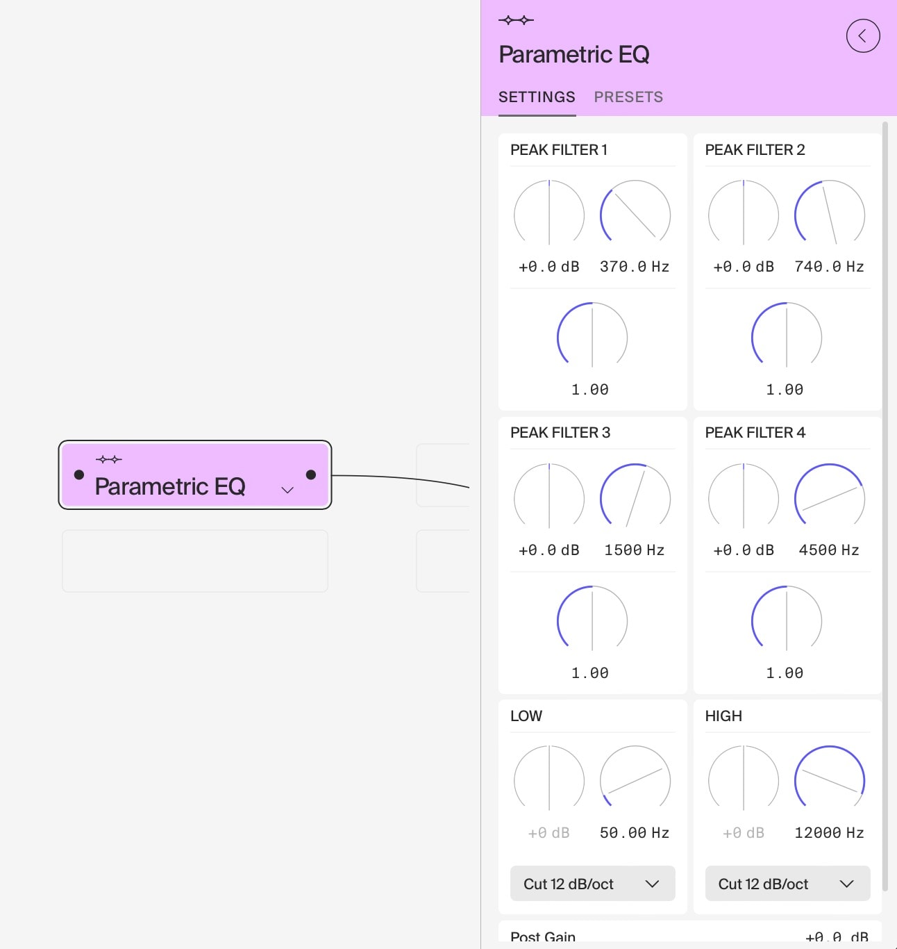 FFOSSO Parametric EQ module