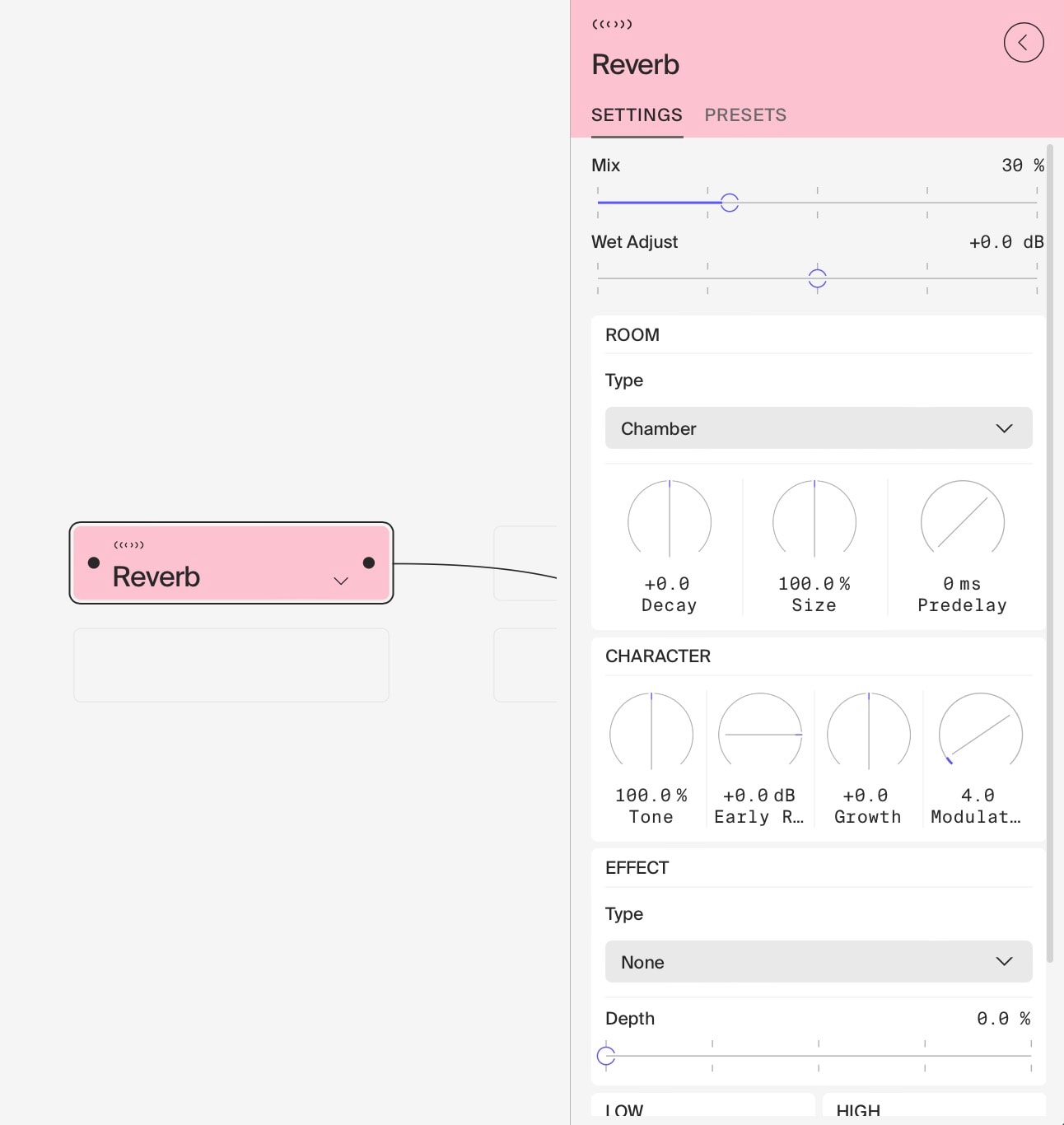 FFOSSO reverb module