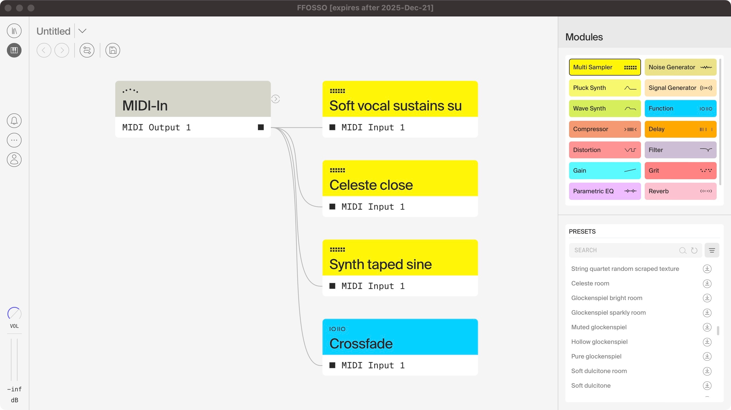 Detailview to route wires in the Module Grid